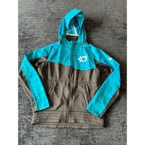 Youth Large Nike KD Blue and Gray Jacket